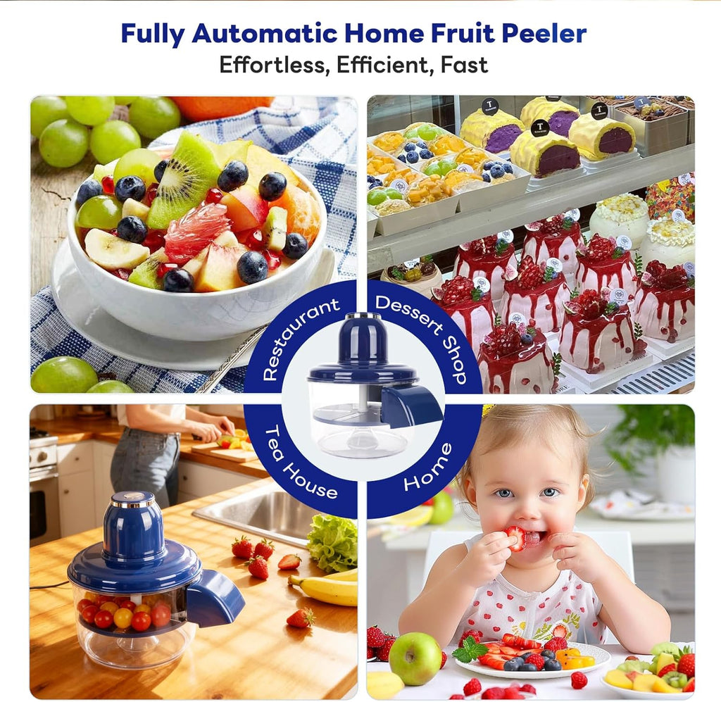 Automatic Electric Grape & Garlic Peeler – Blue